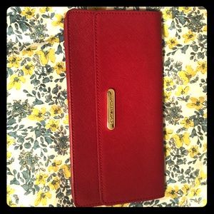 Red Michael Kors small clutch